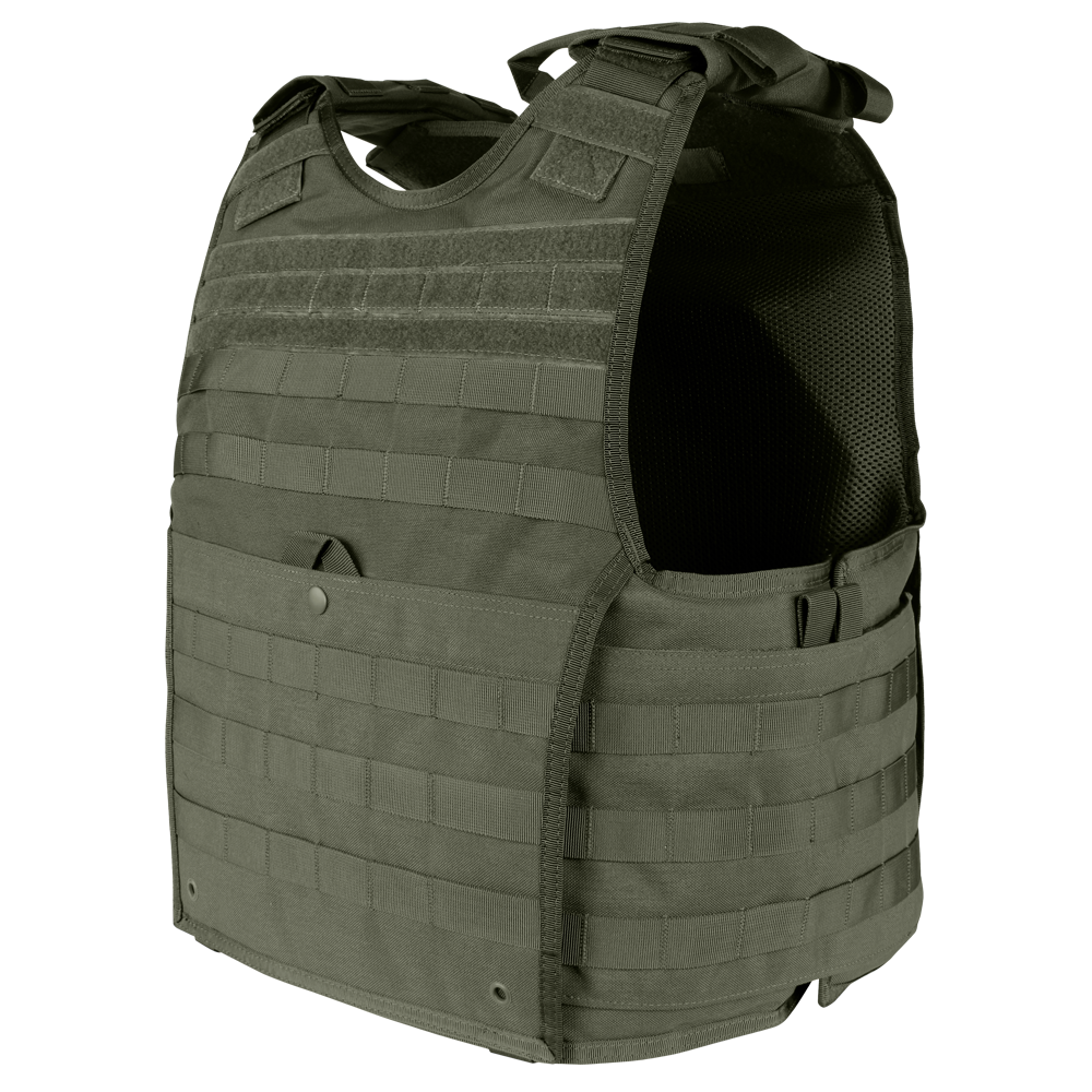 Gilet porte-plaques Condor EXO Gen II protections souples latérales et poche dorsale