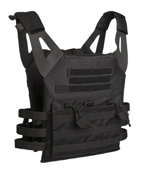 Gilet porte-plaques Mil-Tec Gen. II en polyester 600D Oxford avec plaques factices