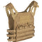 Gilet porte-plaques Mil-Tec Gen. II en polyester 600D Oxford avec plaques factices