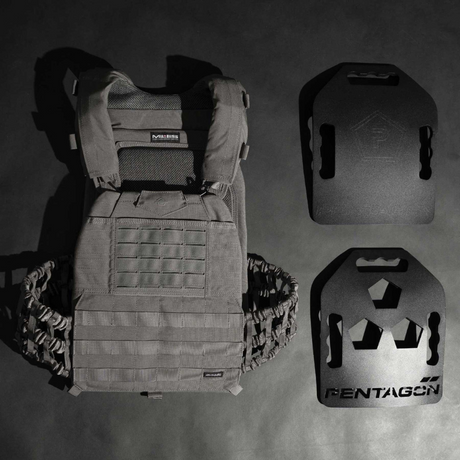 Gilet porte-plaques Pentagon Milon Mk2 en Cordura 500D compatible plaques niveau IV+ à dégagement rapide