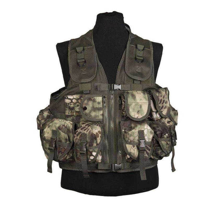 Gilet tactique Mil-Tec PLCE 9 poches en mesh polyester enduit polyuréthane
