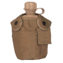 Gourde Mil-Tec type US 900 ml avec quart en aluminium et housse polyester rembourrée