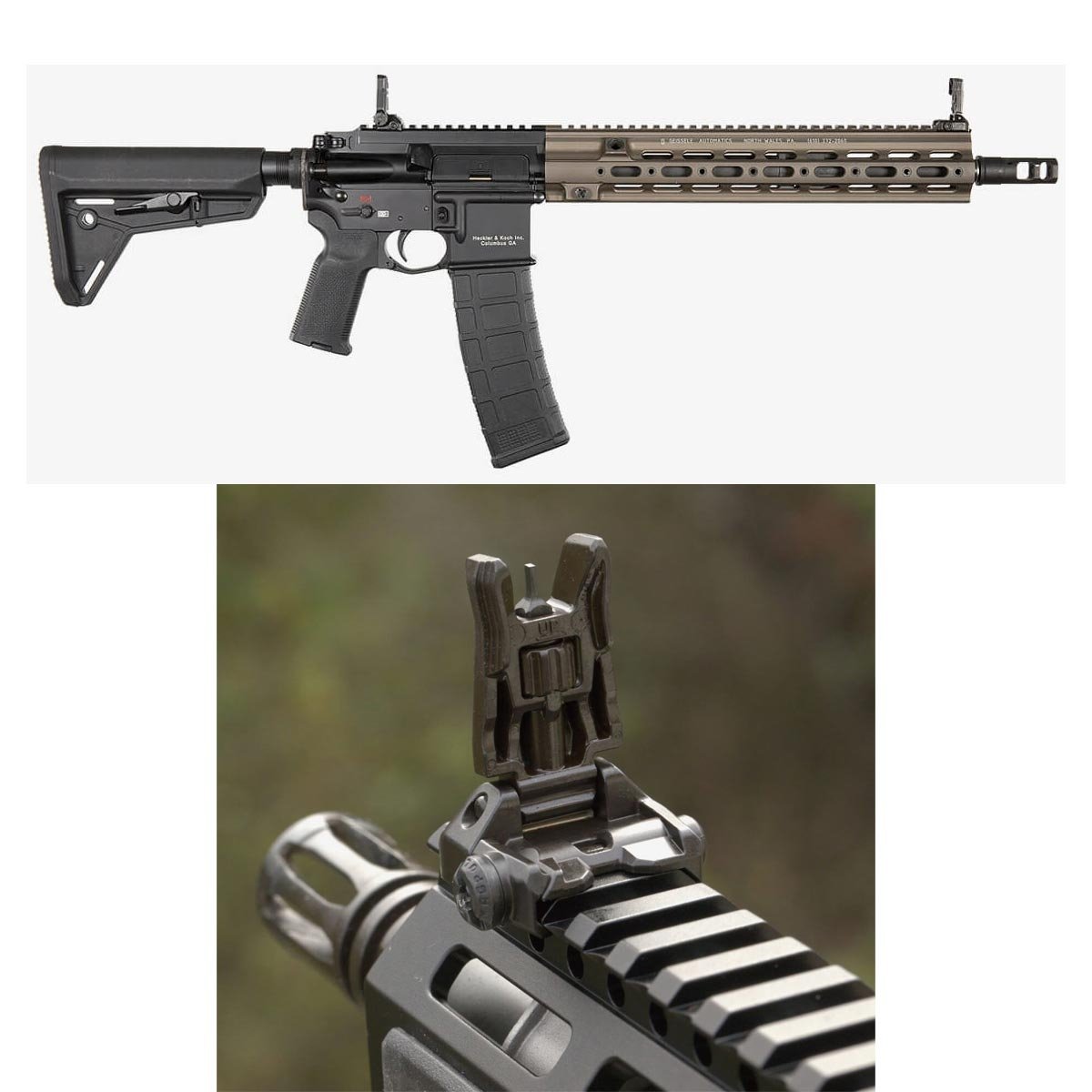 Guidon avant MBUS Pro Sight Magpul acier Mélonite QPQ rabattable réglable 42 g