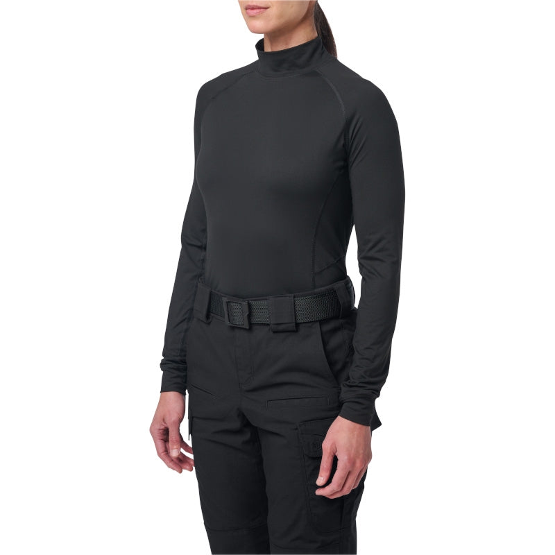 Haut Mock Neck 5.11 Tactical femme en jersey extensible anti-odeur manches longues