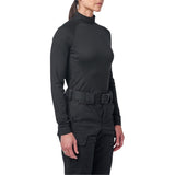 Haut Mock Neck 5.11 Tactical femme en jersey extensible anti-odeur manches longues