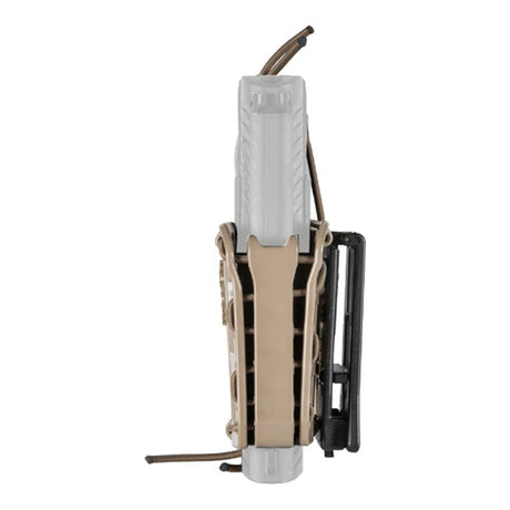 Holster ceinturon en polymère souple Vega Holster Bungy 8BL00 à rétention élastique réglable, compatible MOLLE
