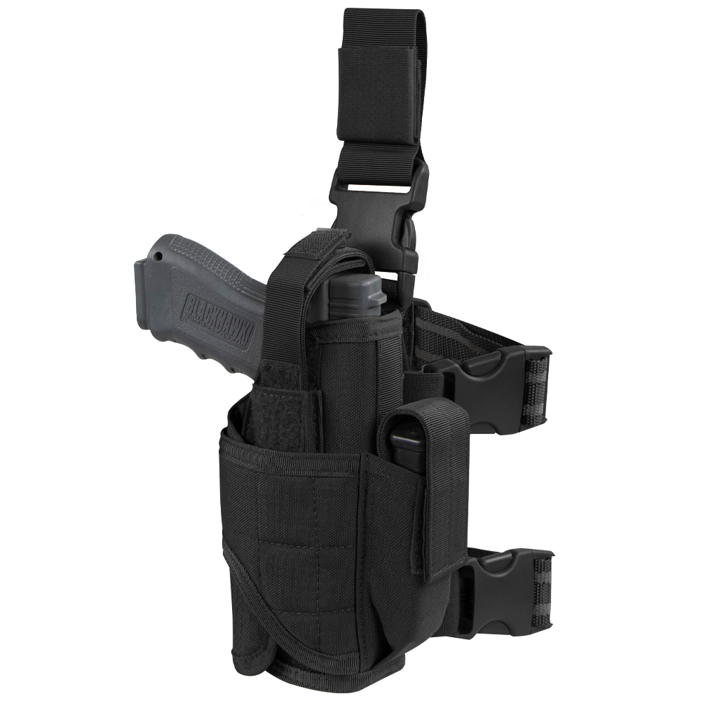 Holster de cuisse Condor Tornado enveloppant lampe ou laser admis porte-chargeur