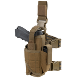 Holster de cuisse Condor Tornado enveloppant lampe ou laser admis porte-chargeur