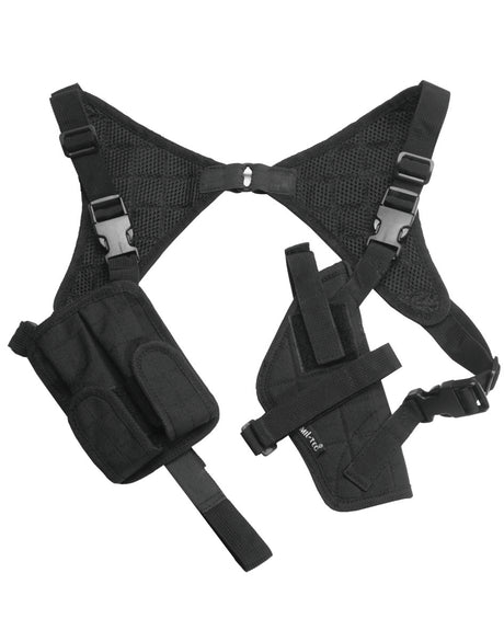 Holster d'épaule Mil-Tec en nylon ambidextre avec porte-chargeur détachable