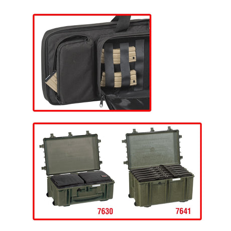 Housse à fusil Explorer Cases GBAG 76 rembourrée 750 x 320 x 110 mm avec bandoulière