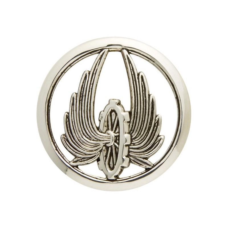 Insigne de béret Argent Train