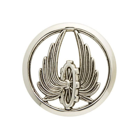 Insigne de béret Argent Train
