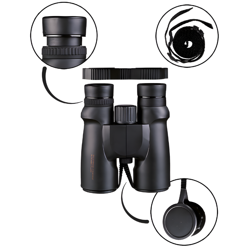 Jumelles étanches Mil-Tec 8 × 42 boîtier étanche lentilles multicouches antireflet
