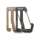 Kit Hardpoint six mousquetons 5.11 Tactical acier boîte de présentation