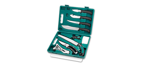 Kit de découpe Outdoor Edge Game Processor acier 420 HC fil lisse