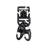 Kit de fixation MOLLE Mil-Tec en polyoxyméthylène avec 4 mousquetons en S et 2 D-Ring Duraflex pivotants 360°