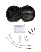 Kit de nettoyage Mil-Tec pour pistolet boîtier 15 × 12 cm calibres 9 mm 22 38 357 40 et 45