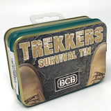 Kit de survie BCB Trekker Survival Tin boîte métallique avec pierre à feu et scie fil