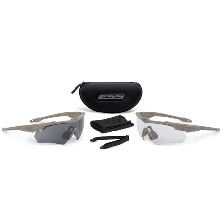 Kit deux lunettes balistiques ESS Crossblade 2X écrans 2,4 mm et embouts nasaux