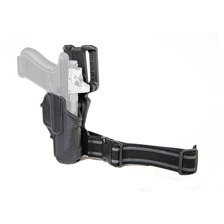 Kit holster Blackhawk T-Series™ L2C ouvert avec passant Jacket Slot et adaptateur de cuisse