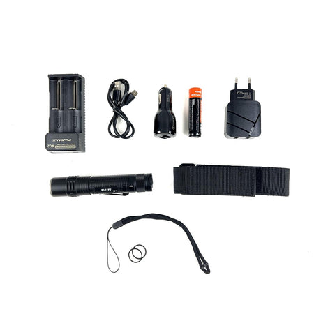 Kit lampe torche Vigilant F7 1 600 lumens portée 240 m en caisse rigide verrouillable