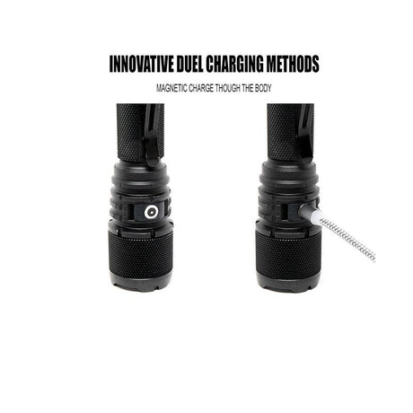 Lampe torche Powertac Warrior G4-FL 4 200 lumens faisceau large portée 214 mètres