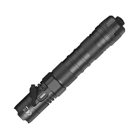 Lampe torche tactique Nitecore MH12 V2 1200 lumens rechargeable USB-C portée 202 m