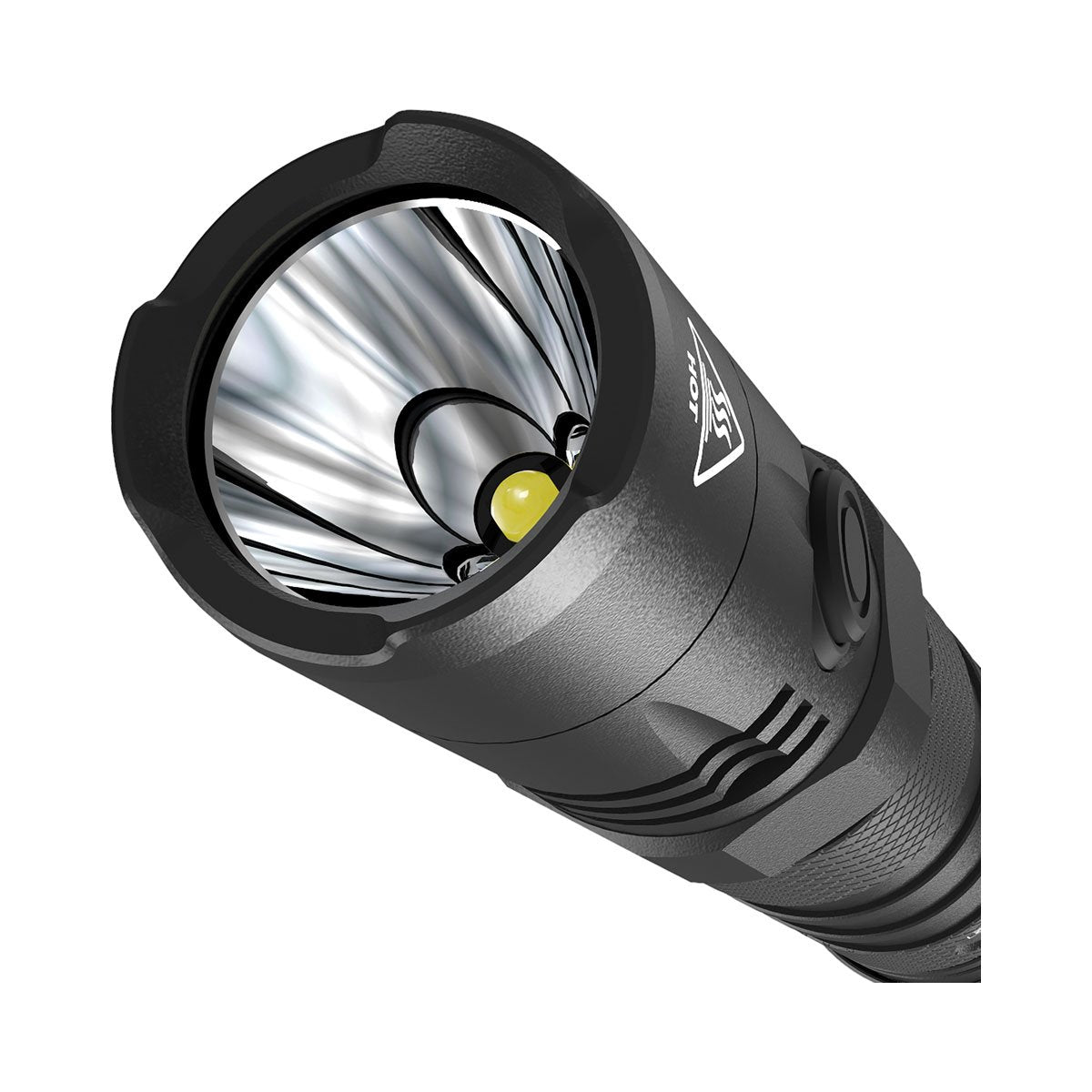 Lampe torche tactique Nitecore MH12 V2 1200 lumens rechargeable USB-C portée 202 m