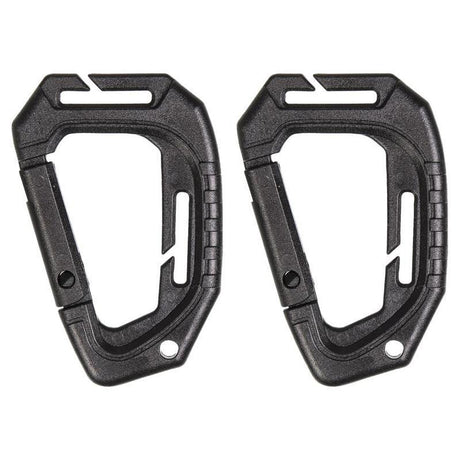 Lot de 2 mousquetons tactiques Mil-Tec en polyoxyméthylène 9,3 cm compatibles MOLLE (NON certifiés escalade ni secours)