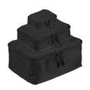 Lot de 3 pochettes de rangement Mil-Tec à couvercle mesh polyester PVC avec fixation MOLLE