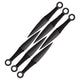 Lot de 6 couteaux de lancer Perfect Point à lame dague double tranchant avec housse