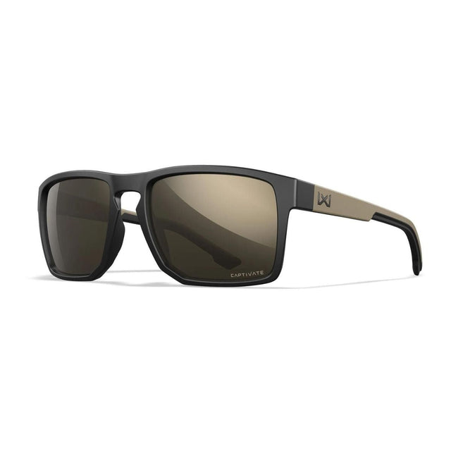 Lunettes Wiley X WX Founder polarisées EN.166F avec coques latérales amovibles