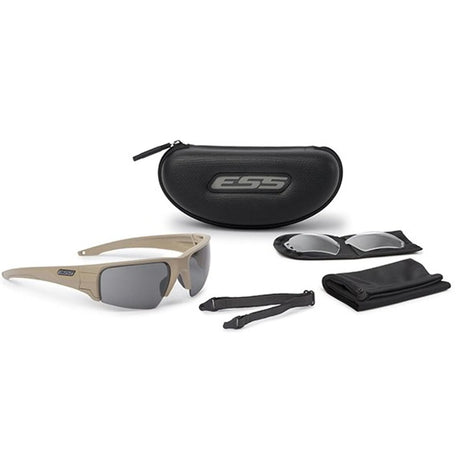 Lunettes balistiques ESS Crowbar kit deux écrans 2,2 mm certifiées MIL-PRF-32432