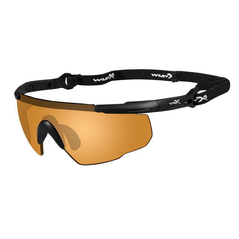 Lunettes balistiques Wiley X Saber Advanced kit 2 verres pleine lumière et contraste