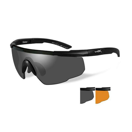 Lunettes balistiques Wiley X Saber Advanced kit 2 verres pleine lumière et contraste