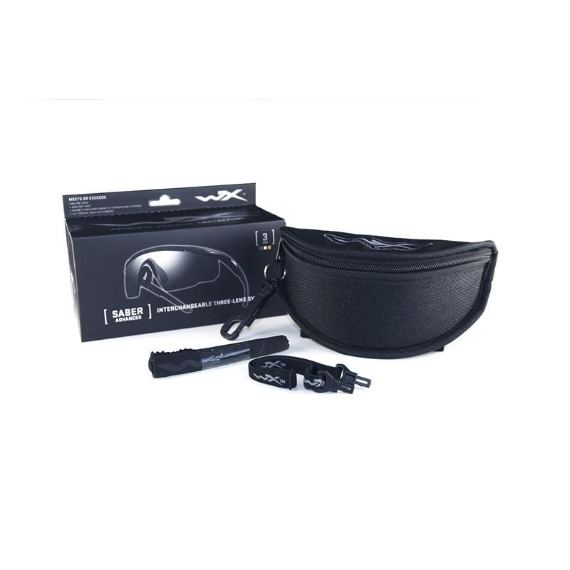 Lunettes balistiques Wiley X Saber Advanced kit 3 verres jour nuit contraste