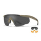 Lunettes balistiques Wiley X Saber Advanced kit 3 verres jour nuit contraste