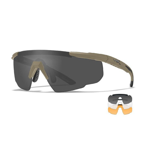 Lunettes balistiques Wiley X Saber Advanced kit 3 verres jour nuit contraste