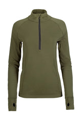 Maillot de corps col à glissière 3/4 femme Brynje Arctic laine mérinos 220 g/m² double épaisseur