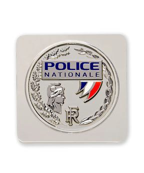 Médaille Police Nationale GK Pro support carré zinc nickelé