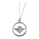 Médaille pendentif de brevet parachutiste Ares livrée avec sa chaîne de cou