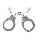 Menottes Mil-Tec Single Lock nickelées — formation et collection