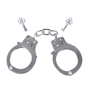 Menottes Mil-Tec Single Lock nickelées — formation et collection