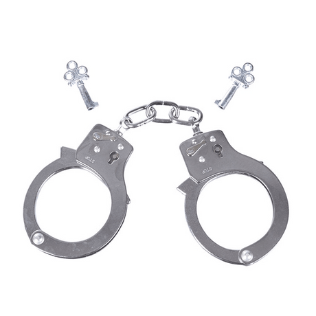 Menottes Mil-Tec Single Lock nickelées — formation et collection