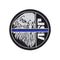 Morale patch ASP Blue Line à l'aigle brodé, dos auto-agrippant, 7,62 cm