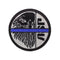 Morale patch ASP Blue Line, broderie de l'aigle et fixation auto-agrippante
