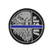 Morale patch Blue Line ASP, aigle brodé sur disque auto-agrippant de 7,62 cm
