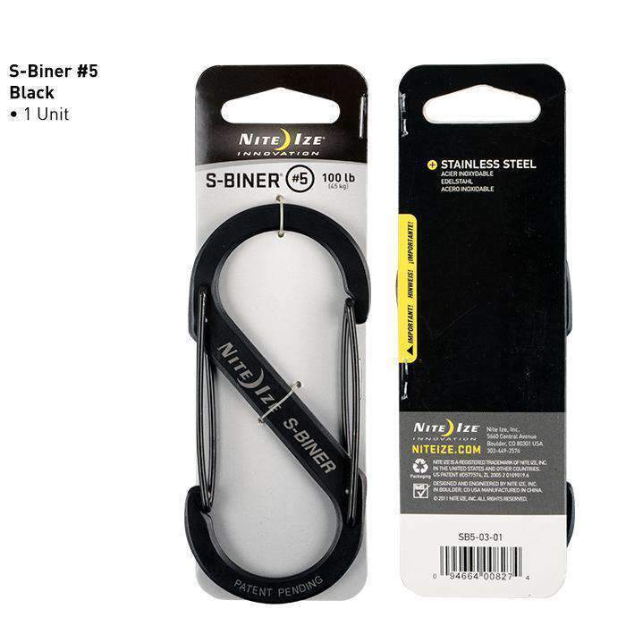 Mousqueton Nite Ize S-Biner en acier inoxydable double portillon charge 4,5 kg