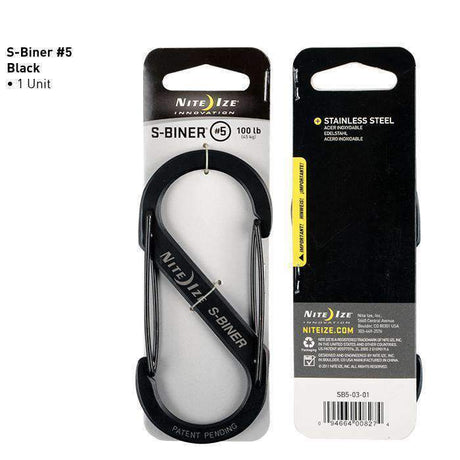 Mousqueton Nite Ize S-Biner en acier inoxydable double portillon charge 4,5 kg
