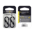 Mousqueton Nite Ize S-Biner en acier inoxydable double portillon charge 4,5 kg